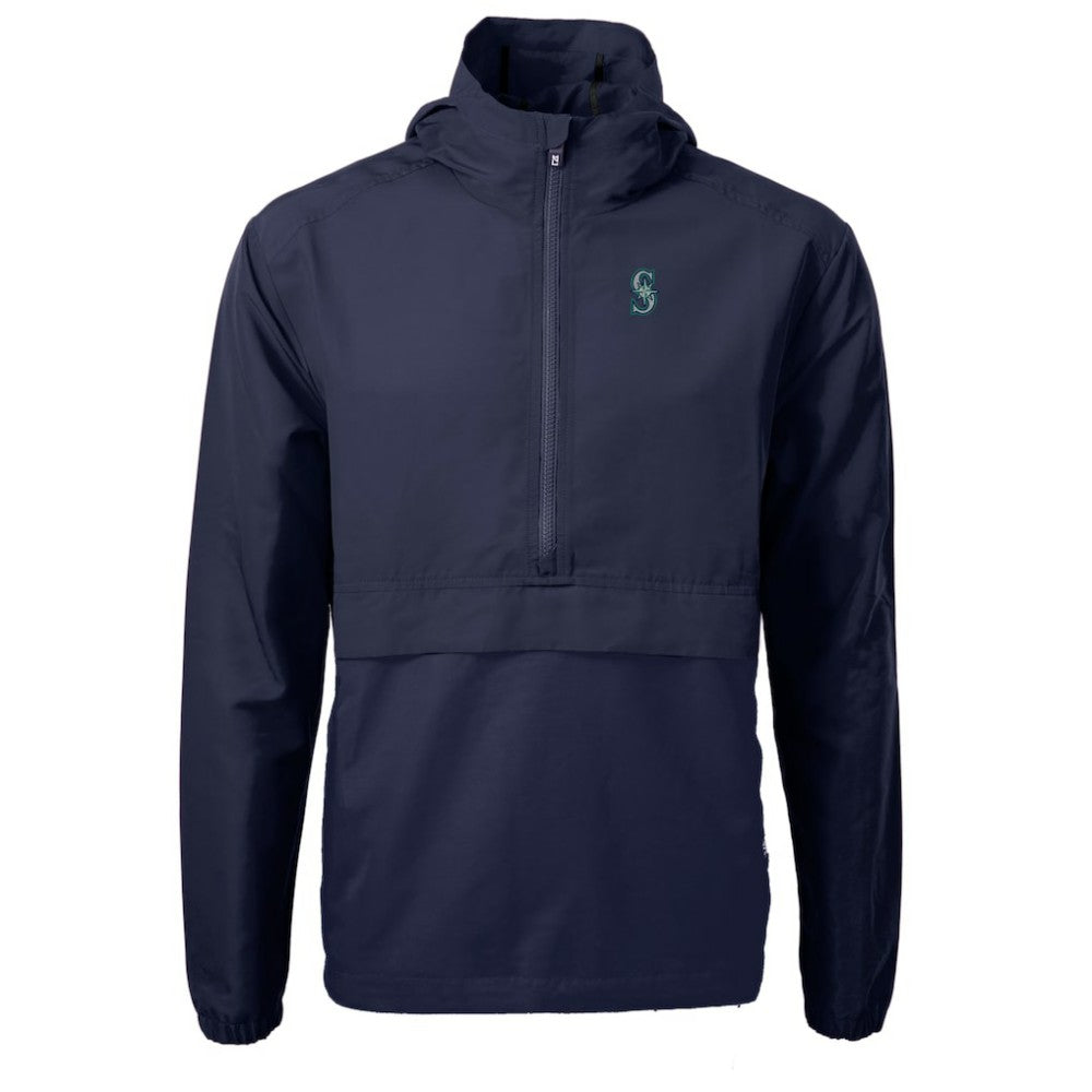 Seattle Mariners Cutter & Buck Charter Eco Recycled Half-Zip Anorak Jacket | MLB Online