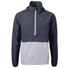 Seattle Mariners Cutter & Buck Charter Eco Recycled Half-Zip Anorak Jacket | MLB New