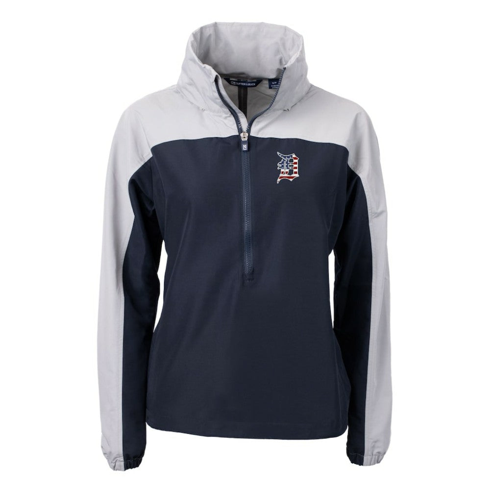 Detroit Tigers Cutter & Buck Women's Charter Eco Recycled Anorak Jacket | MLB US