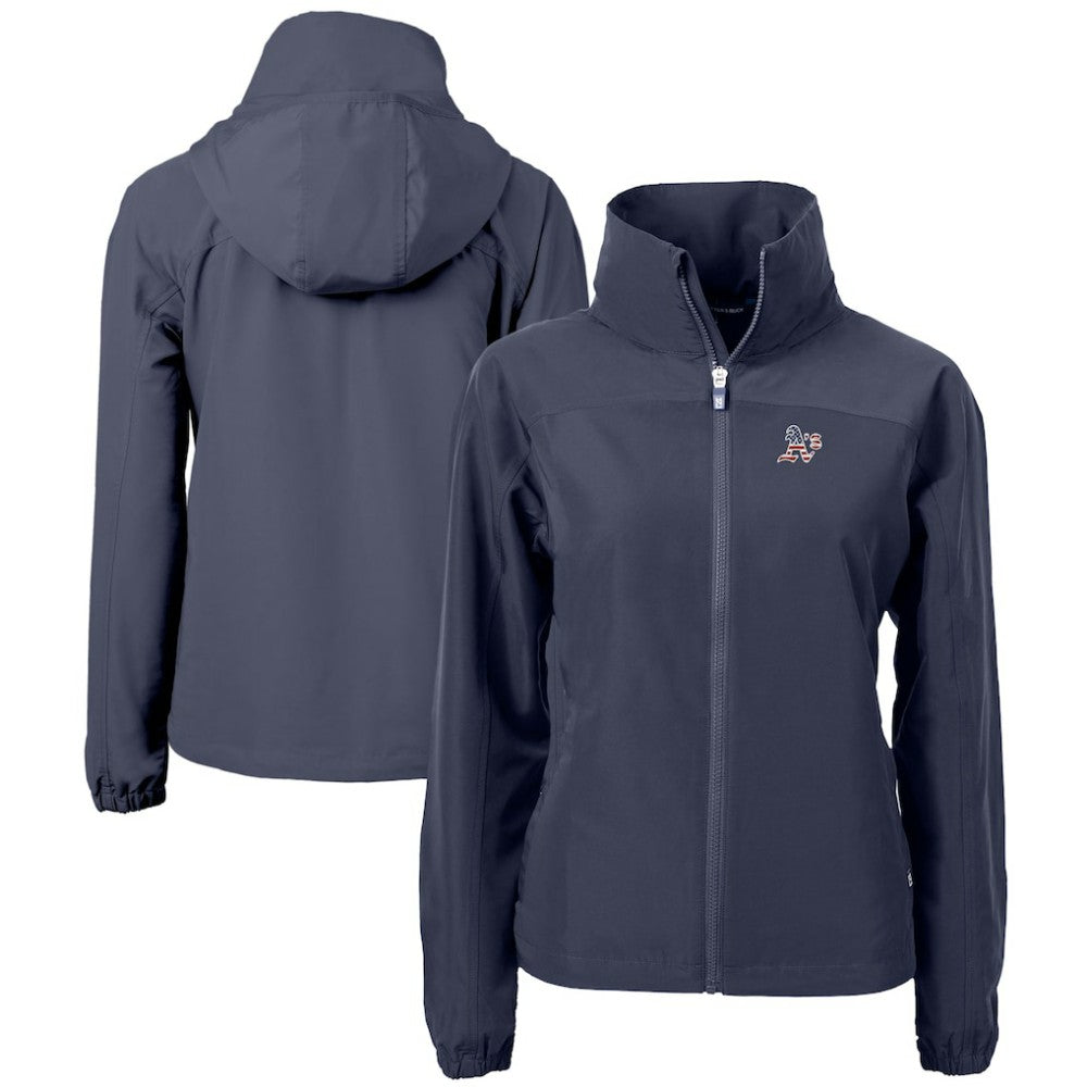 Athletics Cutter & Buck Women's Charter Eco Recycled Full-Zip Jacket | MLB For sale