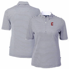 Cleveland Guardians Cutter & Buck Women's Virtue Eco Pique Stripe Top | MLB Sale