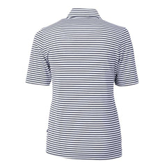 Tampa Bay Rays Cutter & Buck Women's Virtue Eco Pique Stripe Top | MLB Outlet