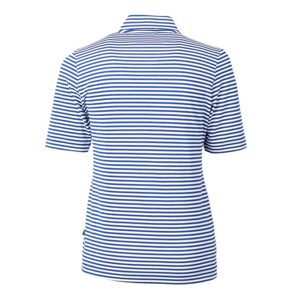 Texas Rangers Cutter & Buck Women's Virtue Eco Pique Stripe Top | MLB Sale