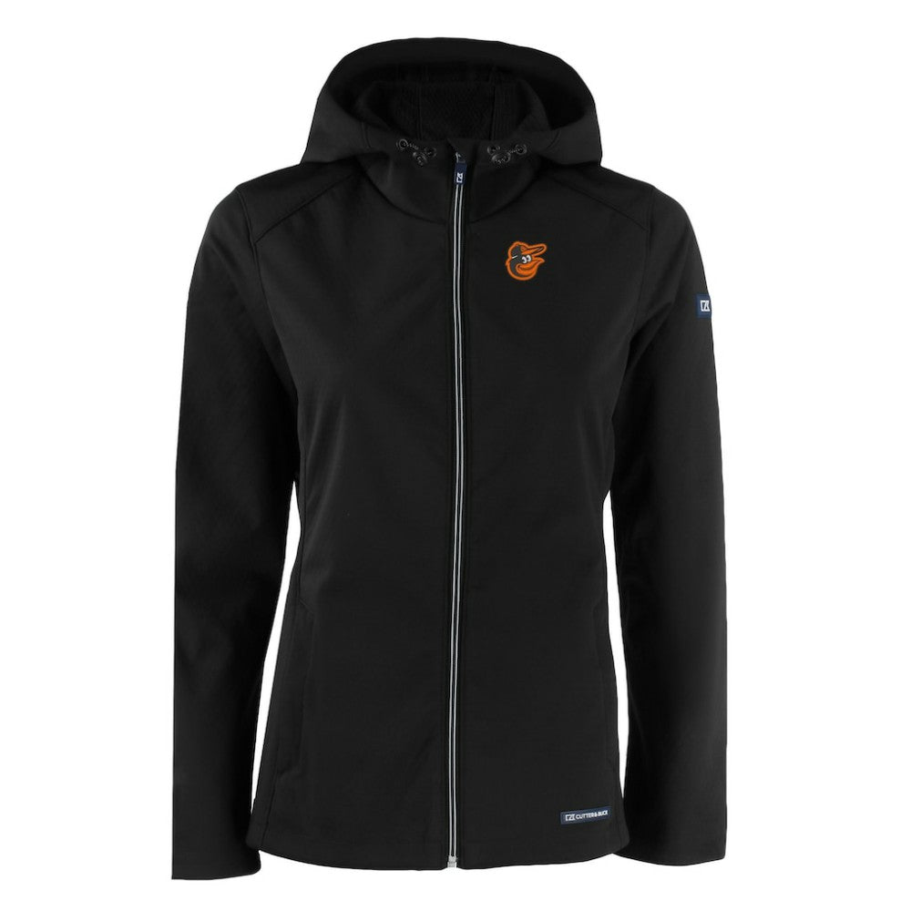 Baltimore Orioles Cutter & Buck Women's Evoke Eco Softshell Recycled Full-Zip Jacket | MLB For sale