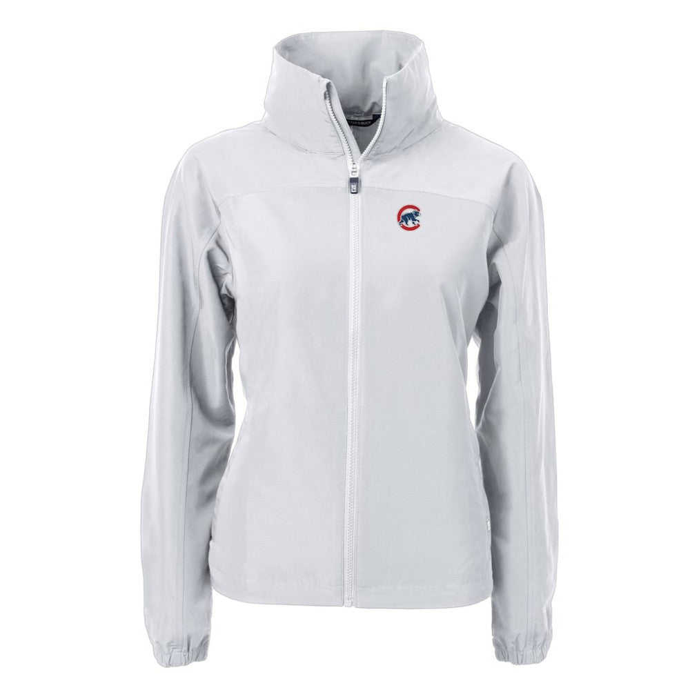 Chicago Cubs Cutter & Buck Women's Charter Eco Recycled Full-Zip Jacket | MLB On Sale