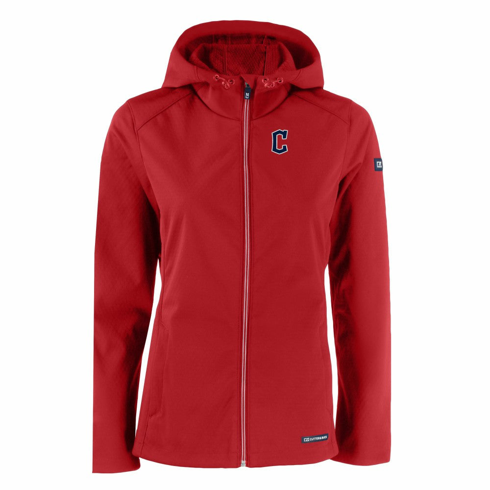 Cleveland Guardians Cutter & Buck Women's Evoke Eco Softshell Recycled Full-Zip Jacket | MLB Outlet