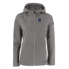 Detroit Tigers Cutter & Buck Women's Evoke Eco Softshell Recycled Full-Zip Jacket | MLB New