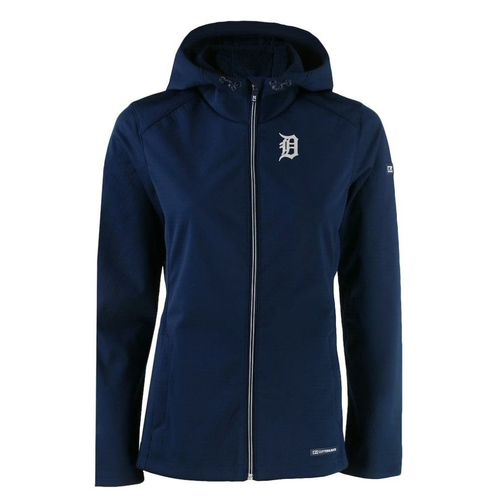 Detroit Tigers Cutter & Buck Women's Evoke Eco Softshell Recycled Full-Zip Jacket | MLB Shop