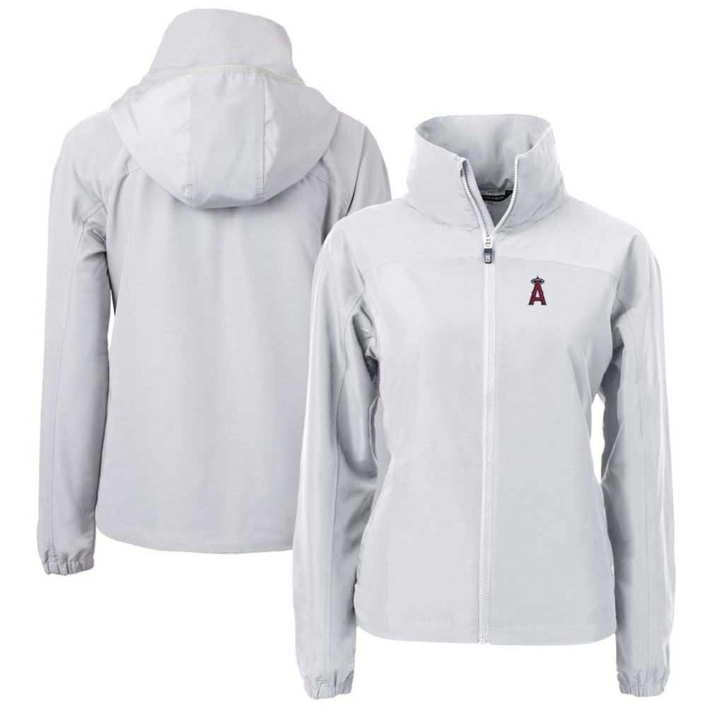 Los Angeles Angels Cutter & Buck Women's Charter Eco Recycled Full-Zip Jacket | MLB Sale