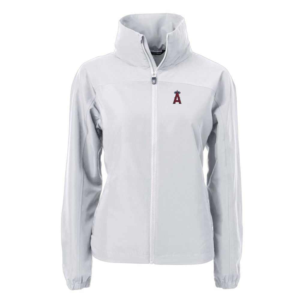 Los Angeles Angels Cutter & Buck Women's Charter Eco Recycled Full-Zip Jacket | MLB Sale