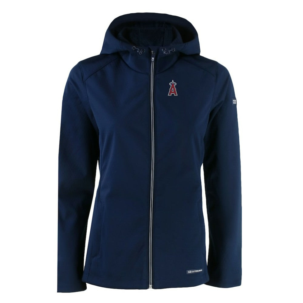 Los Angeles Angels Cutter & Buck Women's Evoke Eco Softshell Recycled Full-Zip Jacket | MLB US