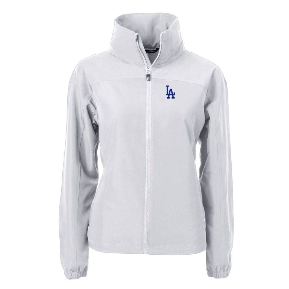 Los Angeles Dodgers Cutter & Buck Women's Charter Eco Recycled Full-Zip Jacket | MLB Sale
