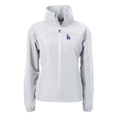 Los Angeles Dodgers Cutter & Buck Women's Charter Eco Recycled Full-Zip Jacket | MLB Sale
