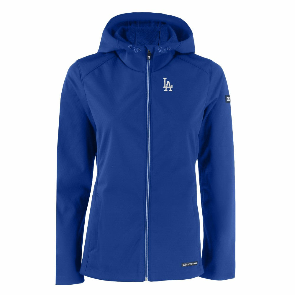 Los Angeles Dodgers Cutter & Buck Women's Evoke Eco Softshell Recycled Full-Zip Jacket | MLB On Sale