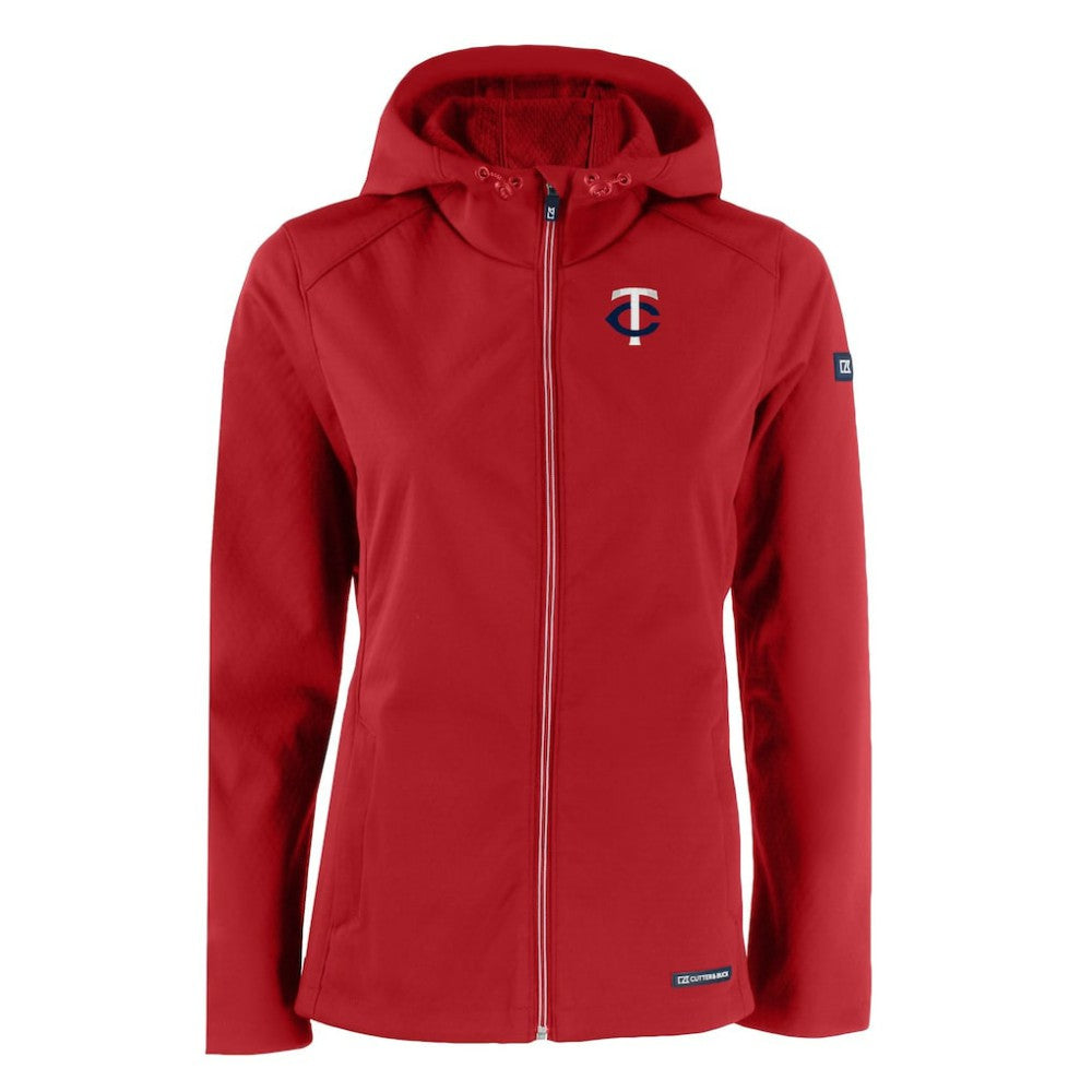 Minnesota Twins Cutter & Buck Women's Evoke Eco Softshell Recycled Full-Zip Jacket | MLB US
