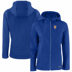 New York Mets Cutter & Buck Women's Evoke Eco Softshell Recycled Full-Zip Jacket | MLB Discount