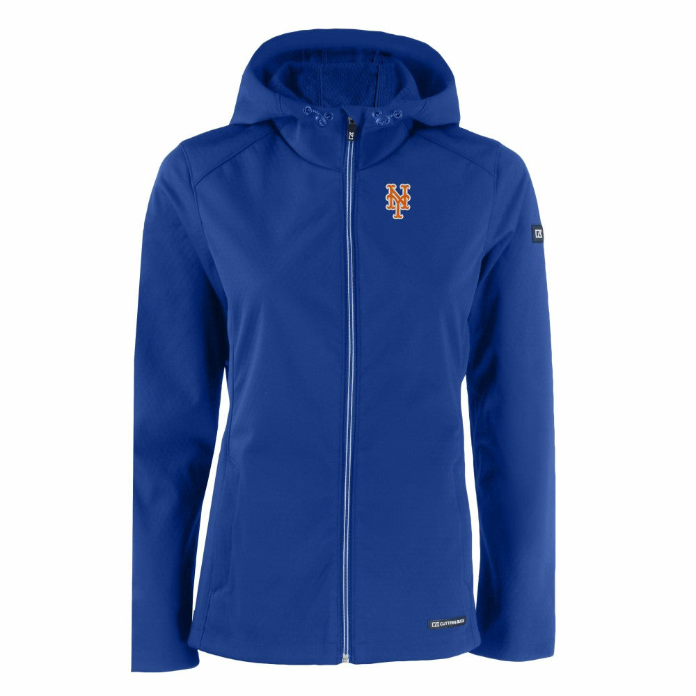 New York Mets Cutter & Buck Women's Evoke Eco Softshell Recycled Full-Zip Jacket | MLB Discount