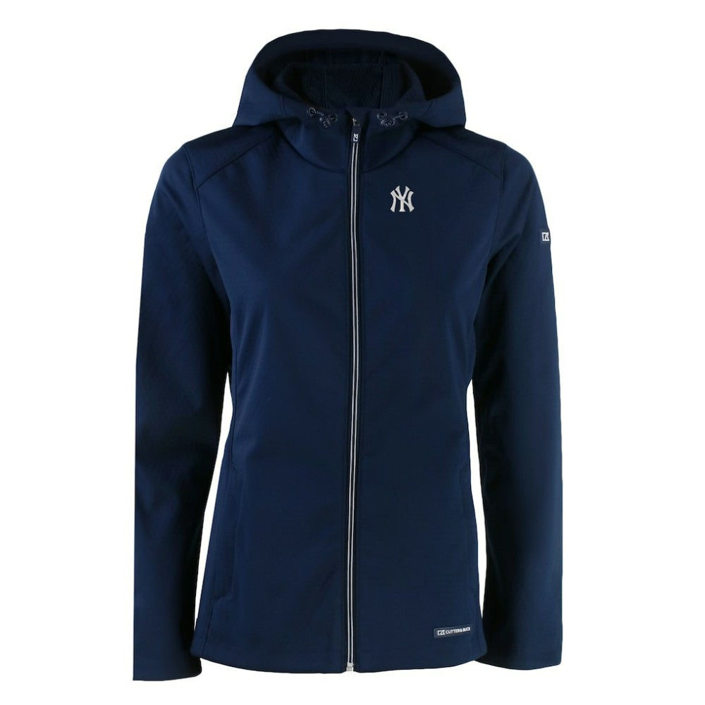 New York Yankees Cutter & Buck Women's Evoke Eco Softshell Recycled Full-Zip Jacket | MLB Sale