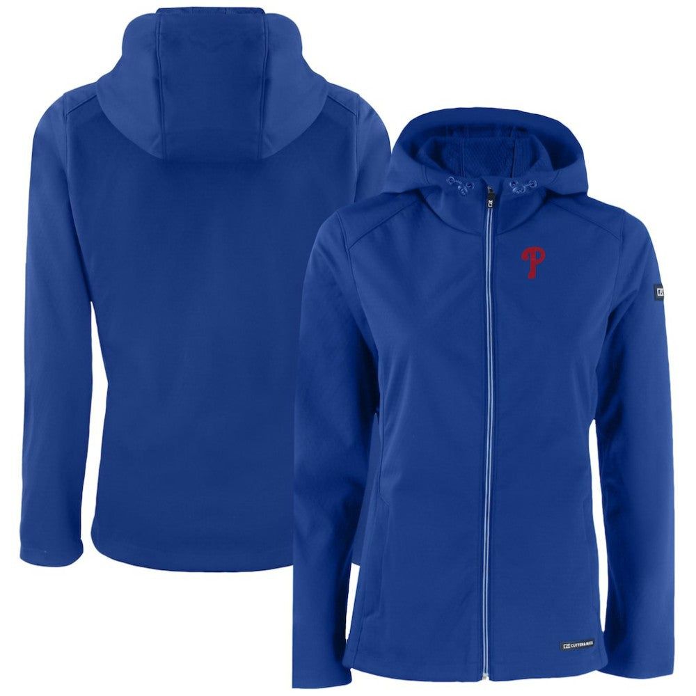 Philadelphia Phillies Cutter & Buck Women's Evoke Eco Softshell Recycled Full-Zip Jacket | MLB Online