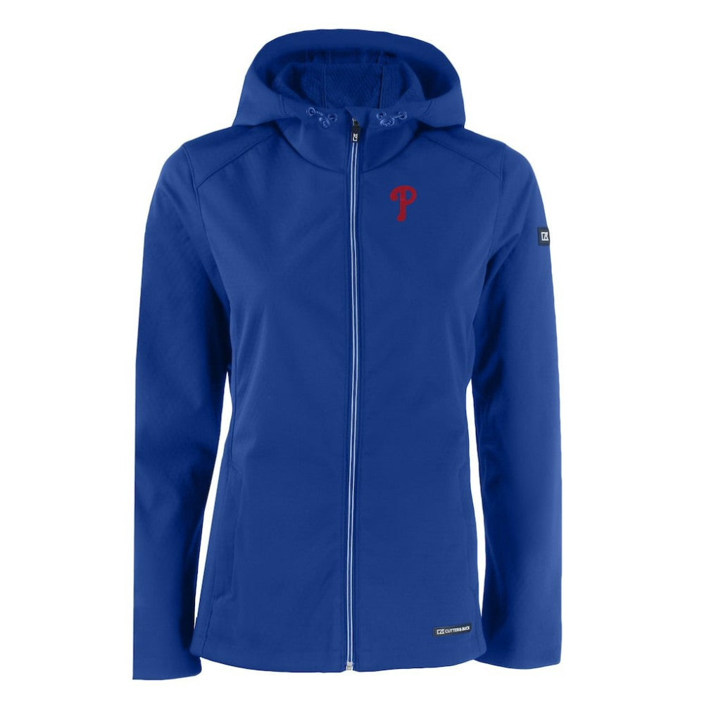 Philadelphia Phillies Cutter & Buck Women's Evoke Eco Softshell Recycled Full-Zip Jacket | MLB Online