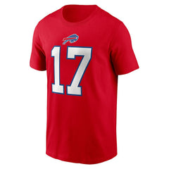 Buffalo Bills Nike Josh Allen  Player Name & Number T-Shirt