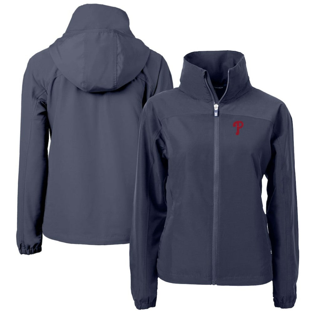 Philadelphia Phillies Cutter & Buck Women's Charter Eco Recycled Full-Zip Jacket | MLB Discount