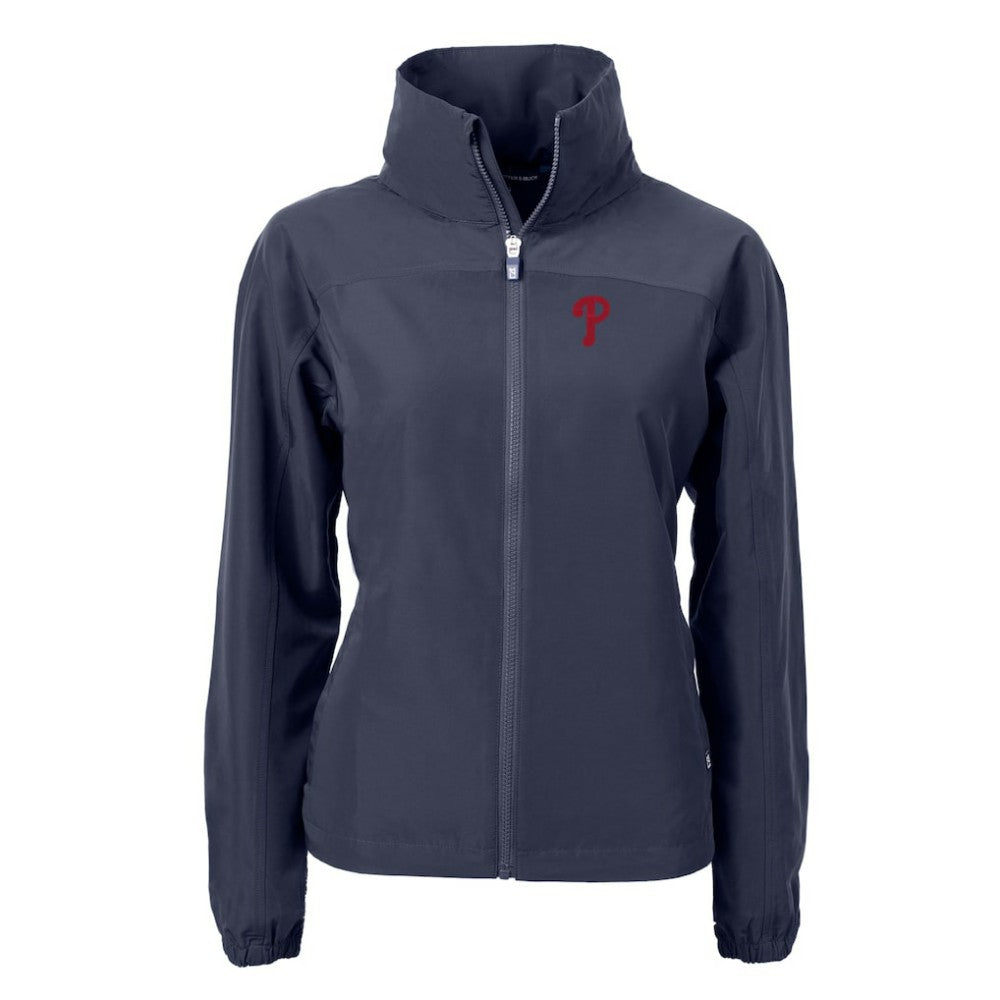 Philadelphia Phillies Cutter & Buck Women's Charter Eco Recycled Full-Zip Jacket | MLB Discount