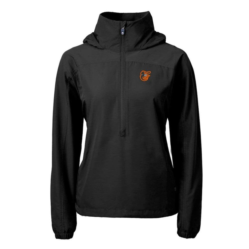 Baltimore Orioles Cutter & Buck Women's Charter Eco Recycled Half-Zip Anorak Jacket | MLB On Sale