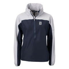 Detroit Tigers Cutter & Buck Women's Charter Eco Recycled Half-Zip Anorak Jacket | MLB On Sale