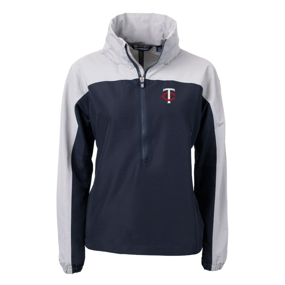 Minnesota Twins Cutter & Buck Women's Charter Eco Recycled Half-Zip Anorak Jacket | MLB Online
