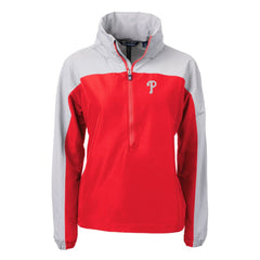 Philadelphia Phillies Cutter & Buck Women's Charter Eco Recycled Half-Zip Anorak Jacket | MLB On Sale
