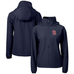 St. Louis Cardinals Cutter & Buck Women's Charter Eco Recycled Half-Zip Anorak Jacket | MLB US