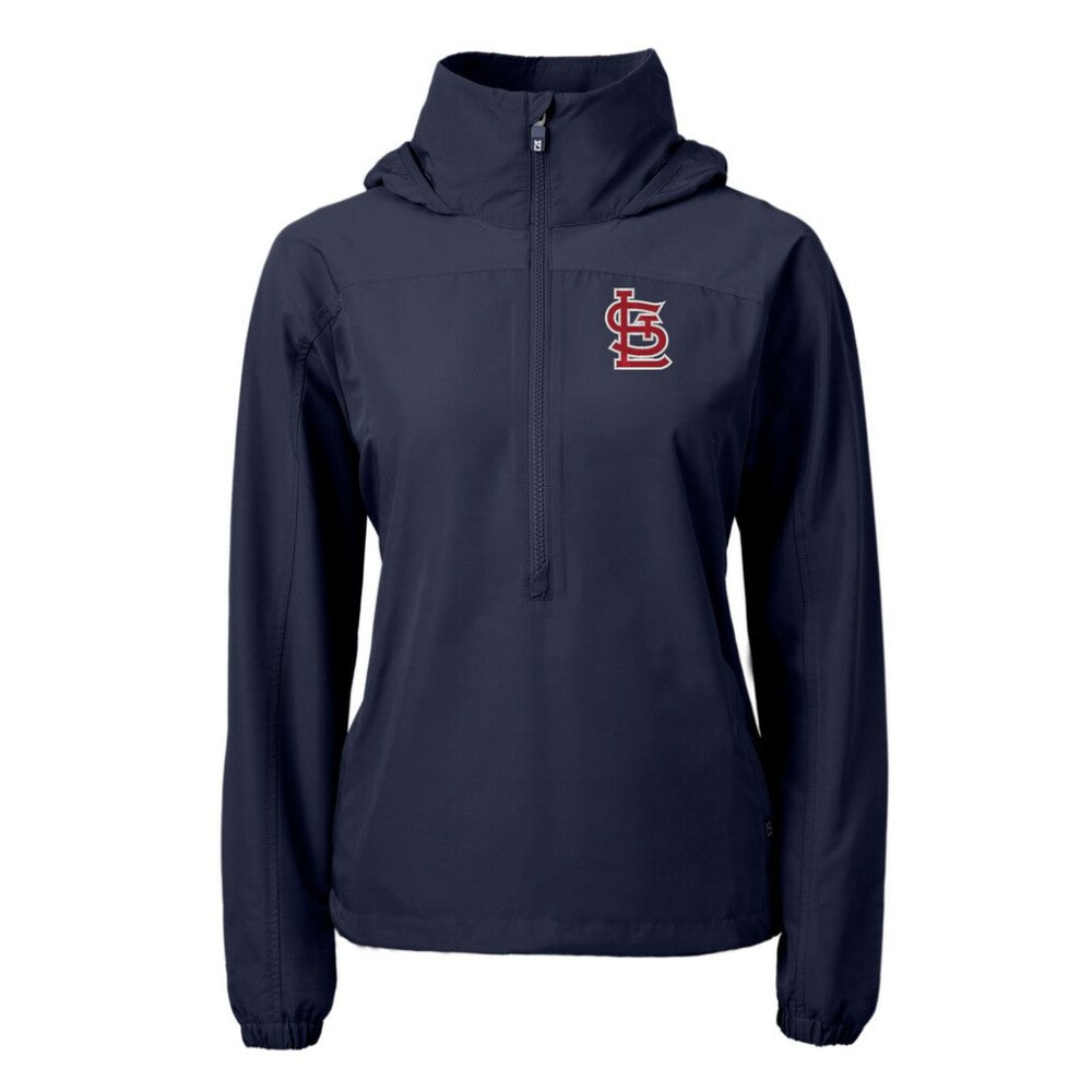 St. Louis Cardinals Cutter & Buck Women's Charter Eco Recycled Half-Zip Anorak Jacket | MLB US