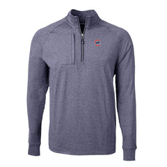 Chicago Cubs Cutter & Buck Big & Tall Adapt Eco Knit Stretch Recycled Quarter-Zip Pullover Top | MLB Online