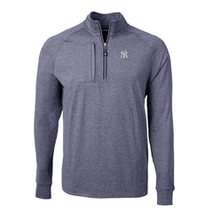 New York Yankees Cutter & Buck Big & Tall Adapt Eco Knit Stretch Recycled Quarter-Zip Pullover Top | MLB Sale