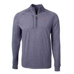 Washington Nationals Cutter & Buck Big & Tall Adapt Eco Knit Stretch Recycled Quarter-Zip Pullover Top | MLB On Sale