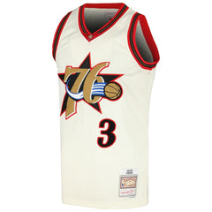Allen Iverson Philadelphia 76ers Chainstitch Swingman Jersey New