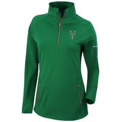 Milwaukee Bucks Women's Omni-Wick Outward Nine Quarter-Zip Pullover Top Online