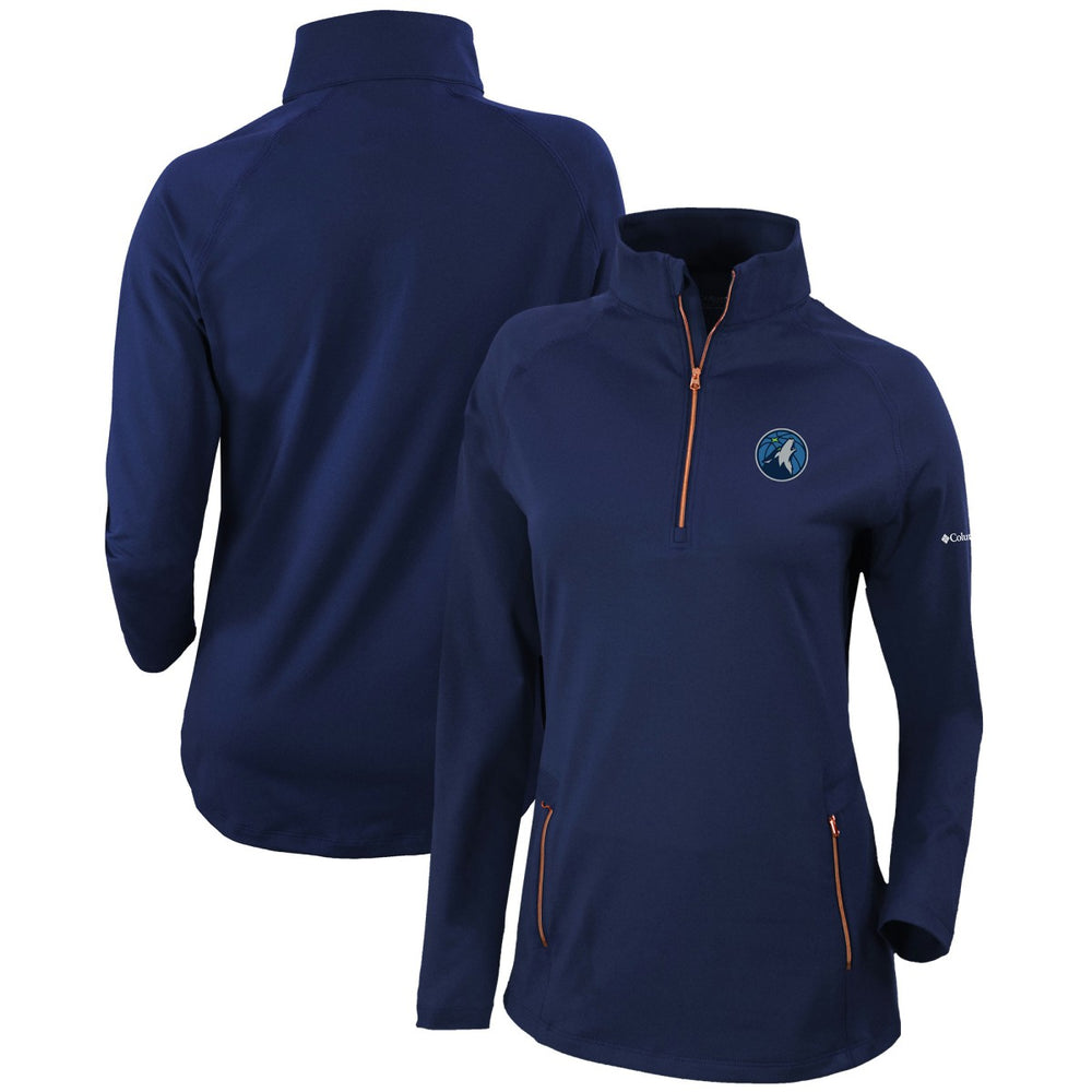 Minnesota Timberwolves Women's Omni-Wick Outward Nine Quarter-Zip Pullover Top Online