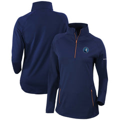 Minnesota Timberwolves Women's Omni-Wick Outward Nine Quarter-Zip Pullover Top Online