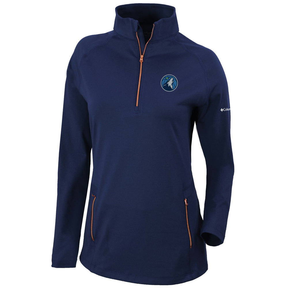 Minnesota Timberwolves Women's Omni-Wick Outward Nine Quarter-Zip Pullover Top Online