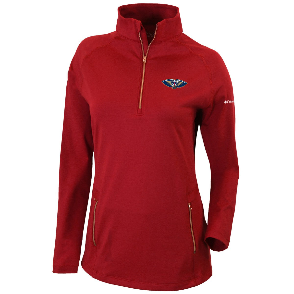 New Orleans Pelicans Women's Omni-Wick Outward Nine Quarter-Zip Pullover Top On Sale