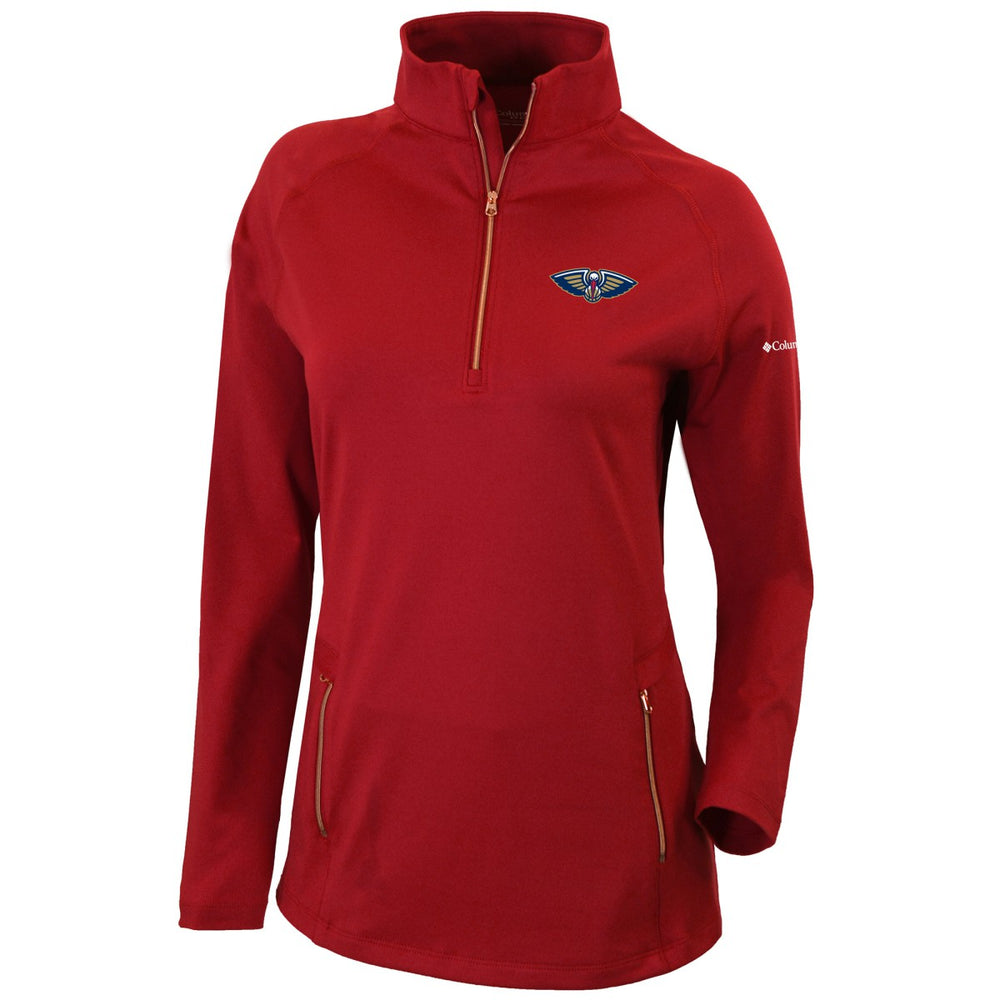 New Orleans Pelicans Women's Omni-Wick Outward Nine Quarter-Zip Pullover Top On Sale