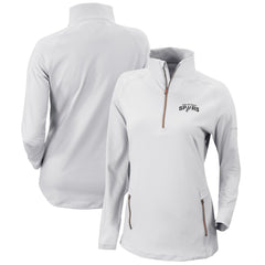 San Antonio Spurs Women's Omni-Wick Outward Nine Quarter-Zip Pullover Top On Sale
