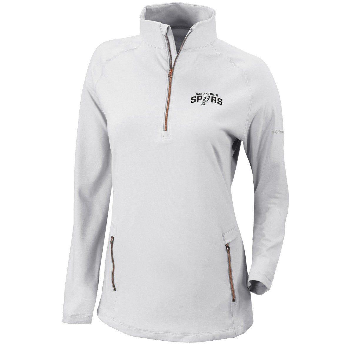 San Antonio Spurs Women's Omni-Wick Outward Nine Quarter-Zip Pullover Top On Sale