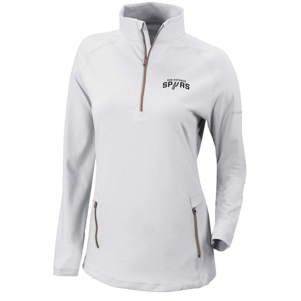San Antonio Spurs Women's Omni-Wick Outward Nine Quarter-Zip Pullover Top On Sale