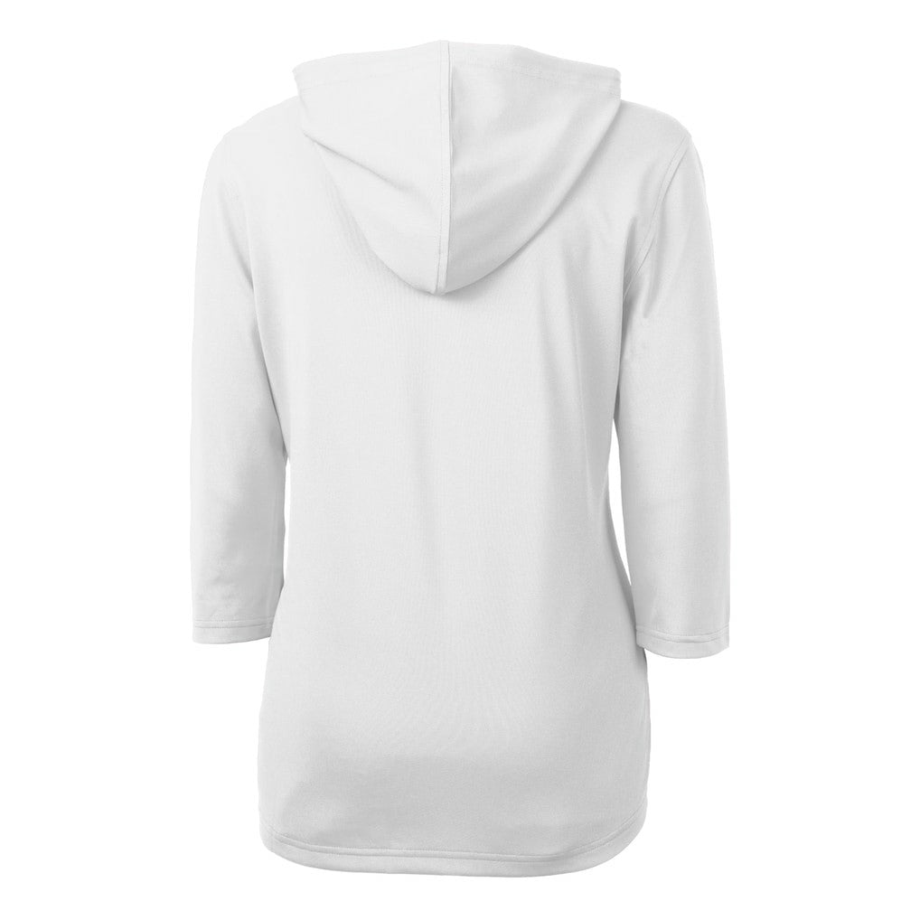 Washington Commanders  Cutter & Buck Women's Helmet Logo DryTec Virtue Eco Pique Recycled Half-Zip Pullover Hoodie