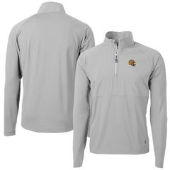 Green Bay Packers  Cutter & Buck Helmet Adapt Eco Knit Hybrid Recycled Quarter-Zip Pullover Top