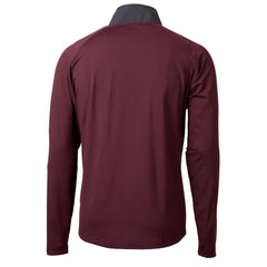 Washington Commanders  Cutter & Buck Helmet Adapt Eco Knit Hybrid Recycled Quarter-Zip Pullover Top