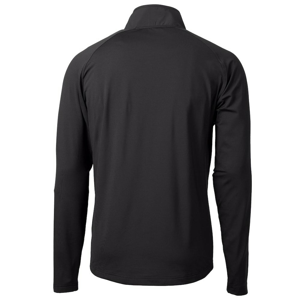 Carolina Panthers  Cutter & Buck Helmet Adapt Eco Knit Hybrid Recycled Quarter-Zip Pullover Top